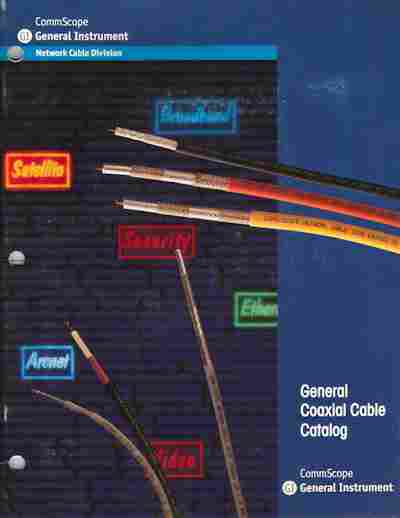 Каталог General Instrument CommScope Network Cable Division, 54-712, Баград.рф